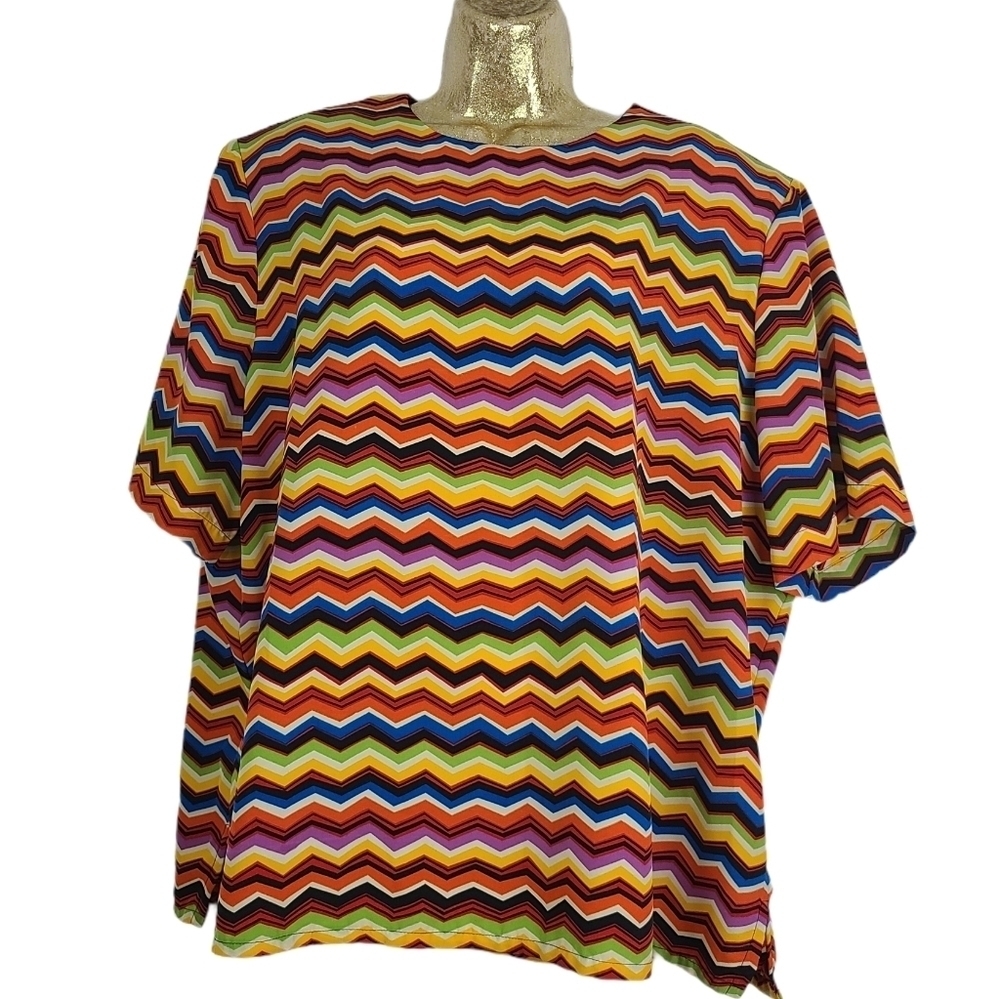 Vintage Jordan Woman‎ Multicolored Chevron Top